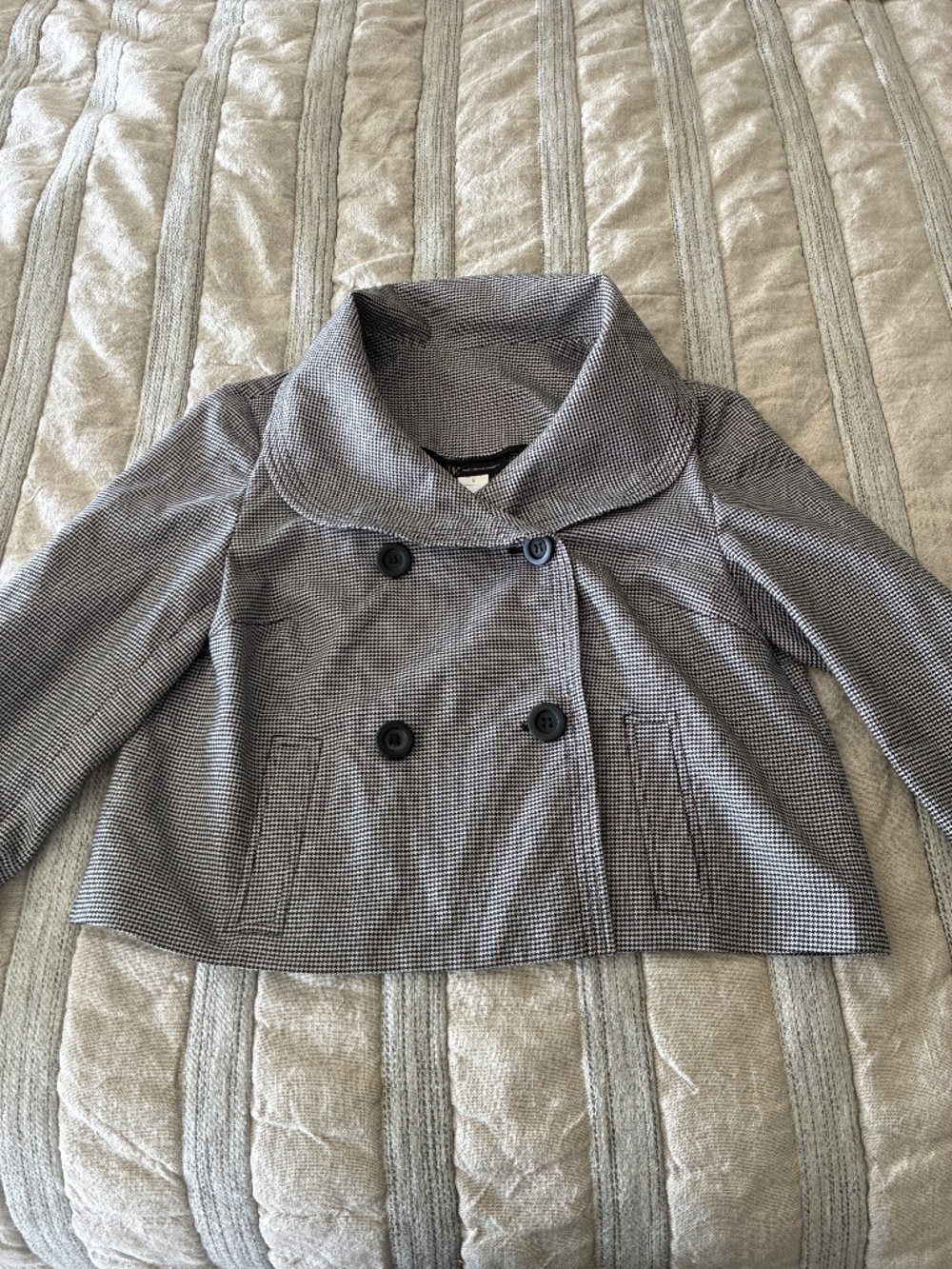 I.N.C houndstooth barrel jacket